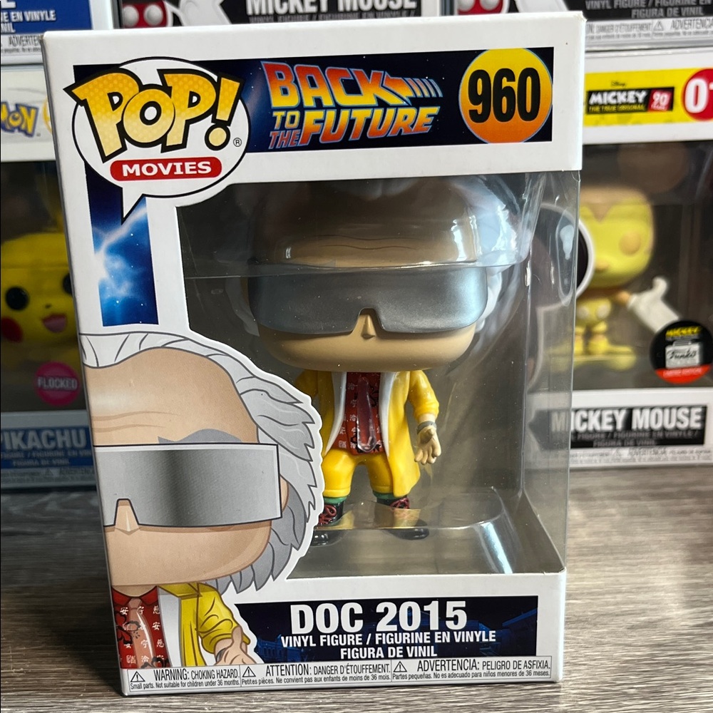 Funko Pop! Back to the Future Doc 2015 in Yellow and Silver